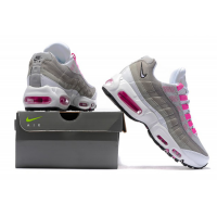 Кроссовки Nike Air Max 95 серые с розовым