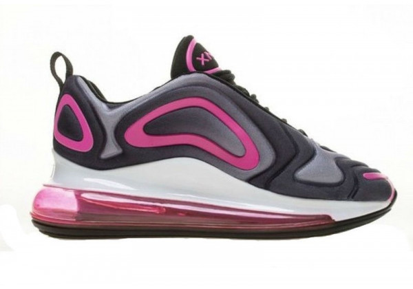 Кроссовки Nike Air Max 720 черные с розовым