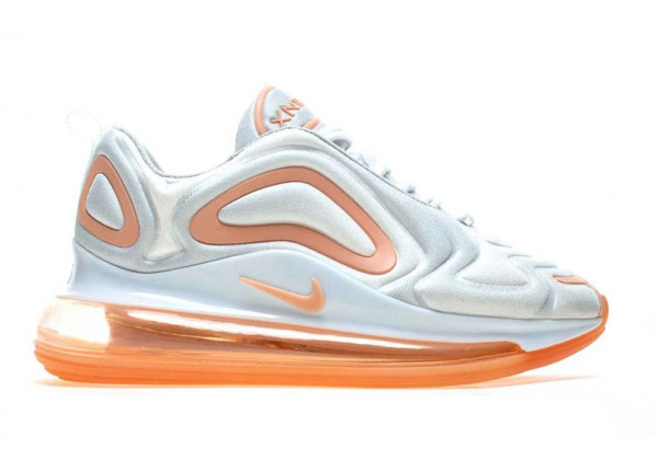 Кроссовки Nike Air Max 720 белые с оранжевым