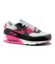 Кроссовки Nike Air Max 90 серые с розовым