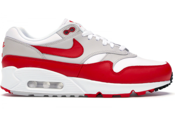 Кроссовки Nike Air Max 90 красные с белым