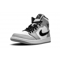 Nike Air Jordan 1 Mid Light Smoke Grey с мехом