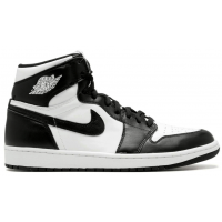 Nike Air Jordan 1 High Black White с мехом