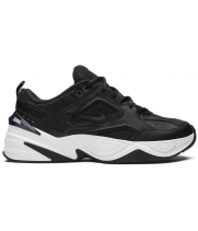 Nike Air Monarch Black White c мехом