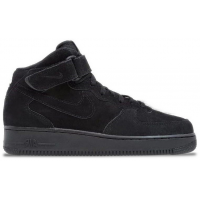 Кроссовки Nike Air Force 1 Mid Black с мехом