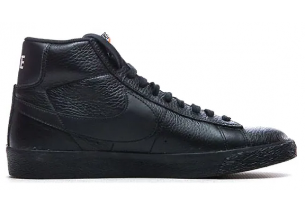 Nike Air Force 1 Blazer Mid 77 Vintage All Black с мехом