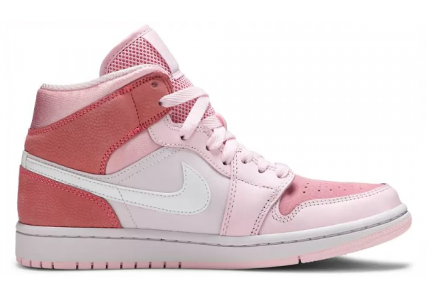 Кроссовки Nike Air Jordan 1 Pink зимние