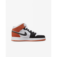 Кроссовки Nike Air Jordan 1 Low SE Orange с вышивкой