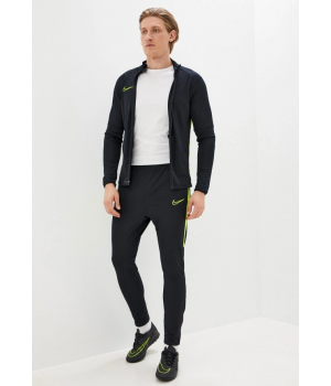 Костюм спортивный мужской Nike черный с зеленым