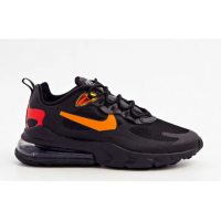 Кроссовки Nike Air Max 270 React черные с оранжевым