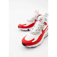Кроссовки Nike Air Max 270 React белые с красным