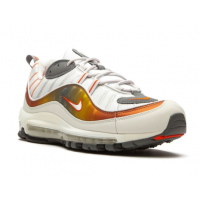 Кроссовки Nike Air Max 98 SE белые с оранжевым
