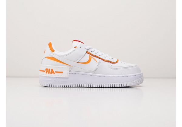 Кроссовки Nike Air Force 1 Shadow белые с оранжевым