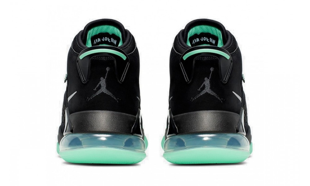 black and green glow in the dark jordans